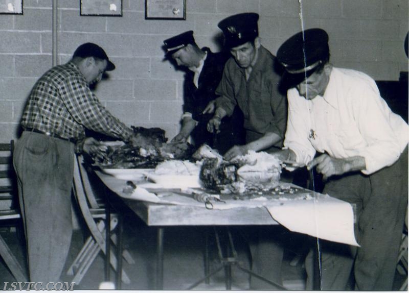 Getting ready for the turkey dinner.