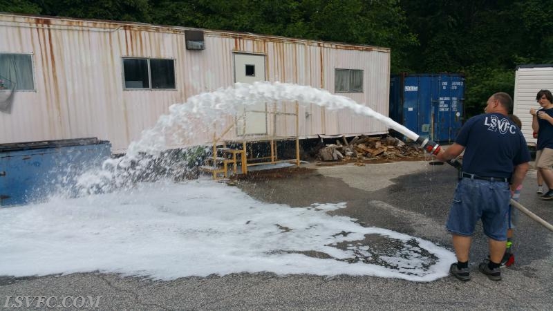 Junior Firefighters Training on AFFF Foam!