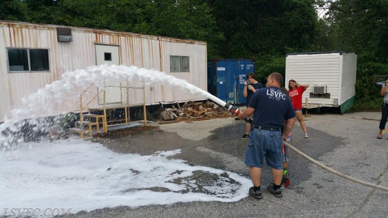 Junior Firefighters Training on AFFF Foam!