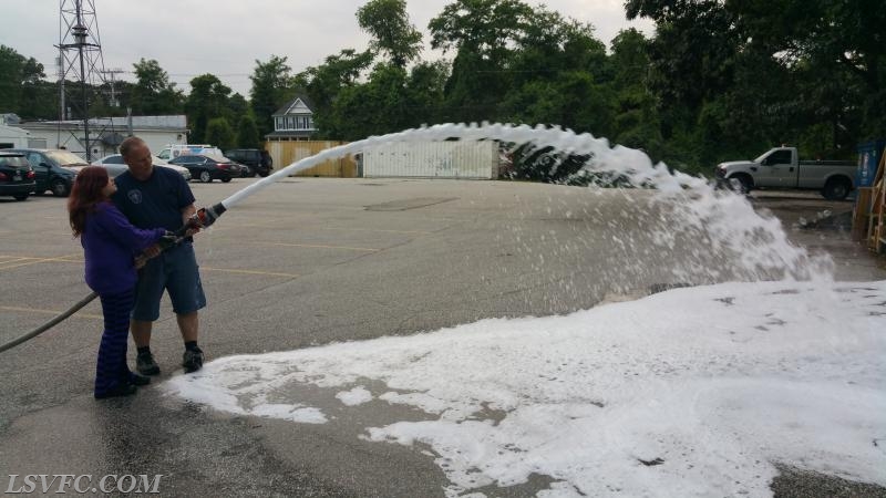 Junior Firefighters Training on AFFF Foam!