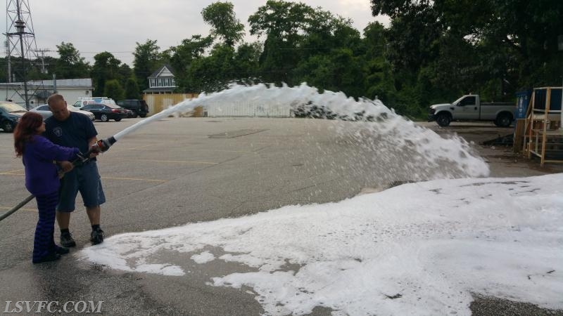 Junior Firefighters Training on AFFF Foam!